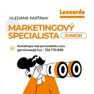 🎯 Hledáme posilu do marketingového týmu! Aktuálně doplňujeme mkt tým Leonardo a hledáme člověka se zájmem o komplexní...